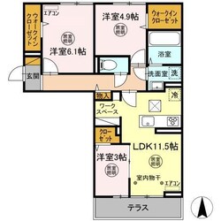 オーフィングⅢの物件間取画像